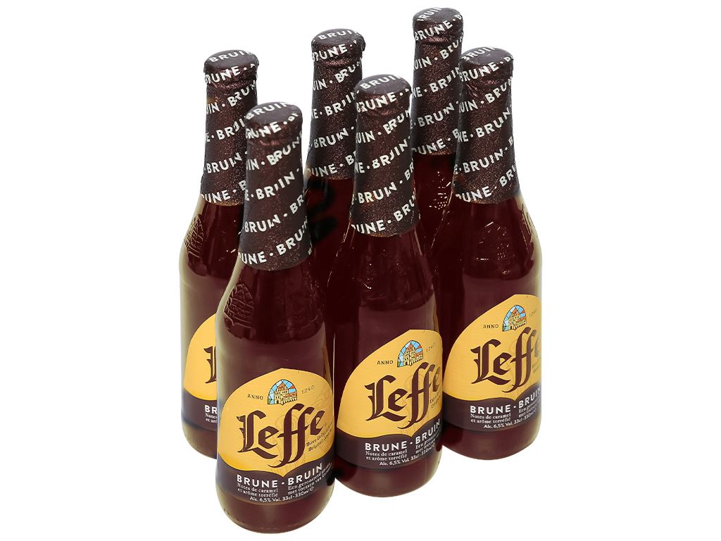 Bia Bỉ Leffe Bruin màu đen 6,5% (chai 330ml)
