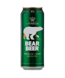 Bia Đức Bear Beer Lager (Bia Gấu) 5% lon 500ml green