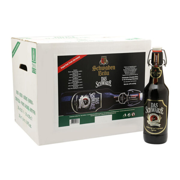 Bia Schwaben Bräu Das Schwarze 4.9% - Chai 500ml