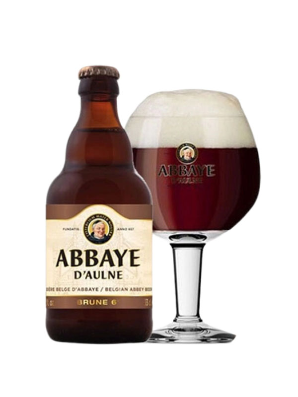 bia bỉ abbaye brown ale 330ml (mua 12 chai tặng 1 ly)