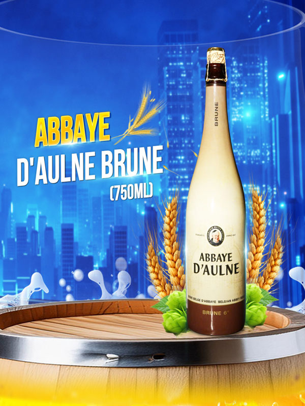 bia bỉ abbaye brown ale 750ml(mua 6 chai tặng 1 ly)