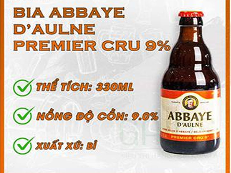 bia bỉ abbaye triple blonde 330ml(mua 12chai tặng 1 ly)