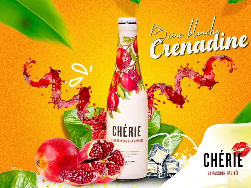 bia cherie Grenade (vị lựu)3.5% bỉ