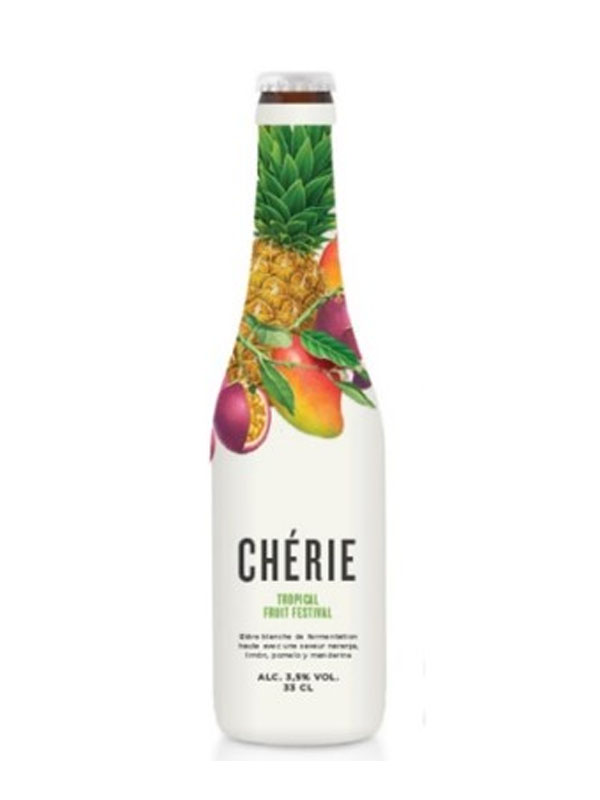 bia cherie tropical fruit(vị chanh dây, vị dứa ,vị xoài) 3.5% bỉ 