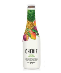 bia cherie tropical fruit(vị chanh dây, vị dứa ,vị xoài) 3.5% bỉ