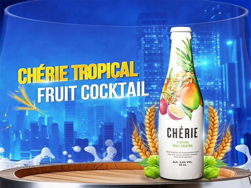 bia cherie tropical fruit(vị chanh dây,dứa,xoài) 3.5% bỉ