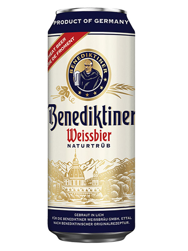 bia đức benediktiner weissbier – lon 500ml