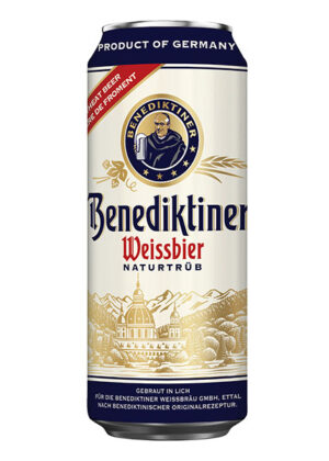 bia đức benediktiner weissbier – lon 500ml