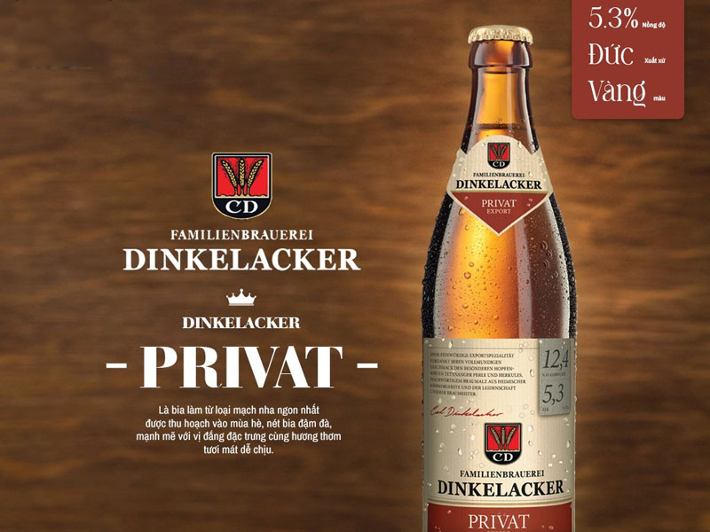 bia đức dinkelacker privat - 5,3% 500ml