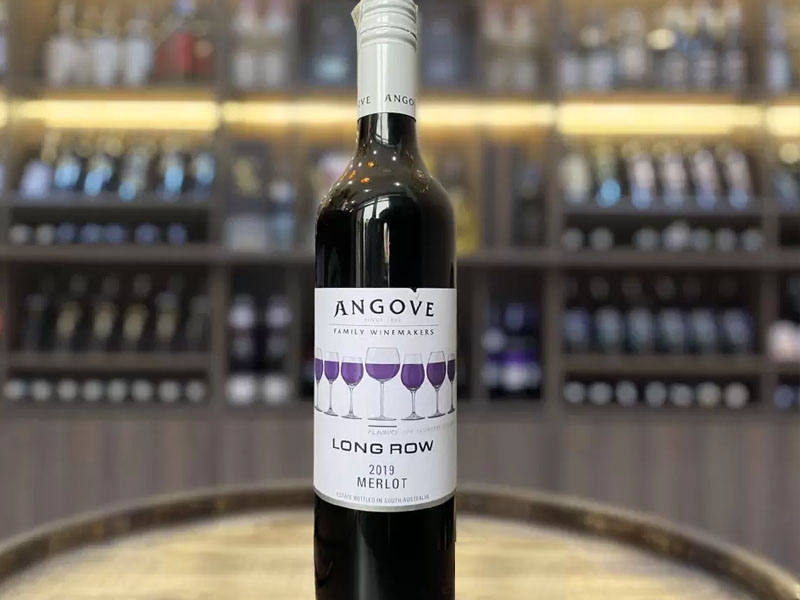 rượu vang angove long row merlot