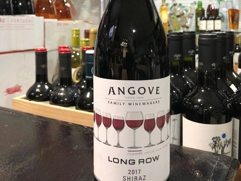 rượu vang angove long row shiraz