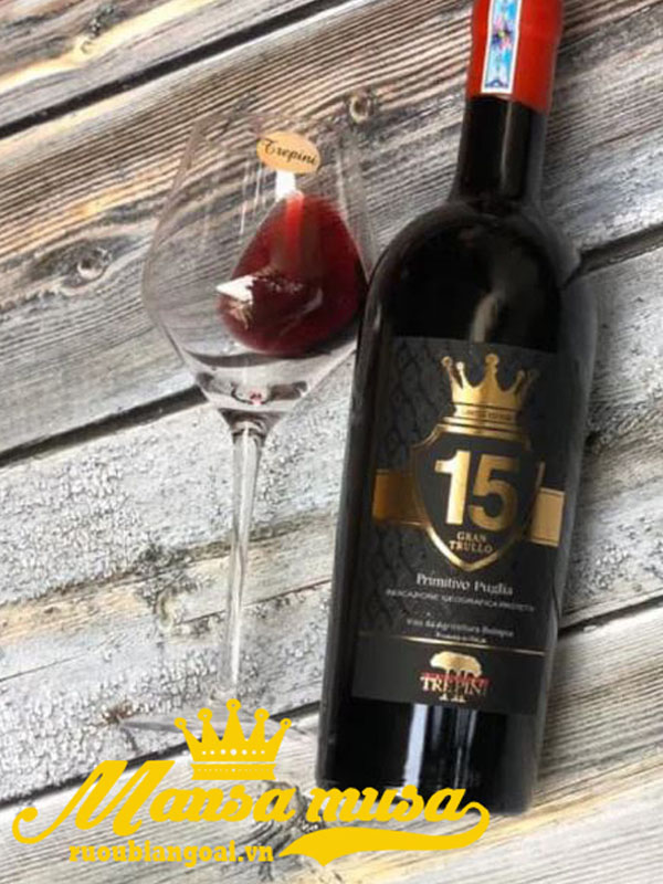 rượu vang treppini 15 gran trullo primitivo puglia doc