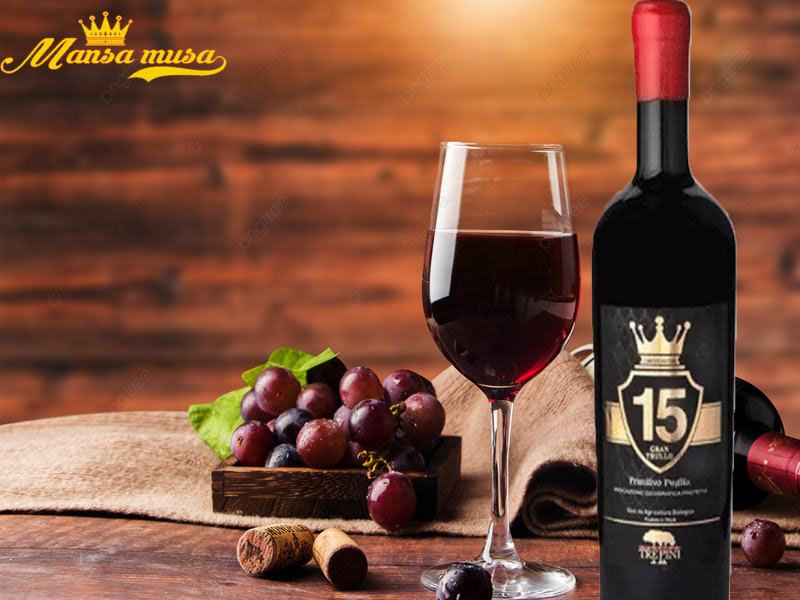 rượu vang treppini 15 gran trullo primitivo puglia doc 3000ml