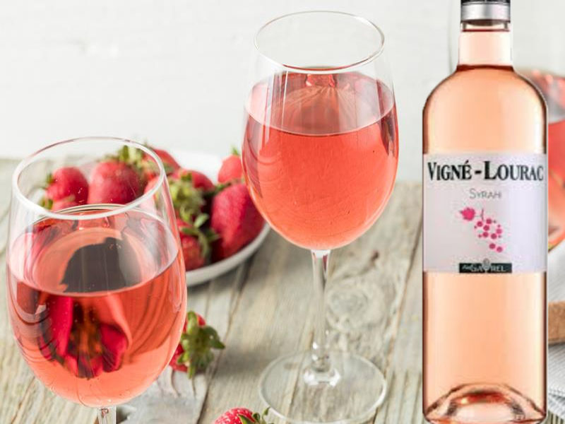 rượu vang vigne lourac syrah rose