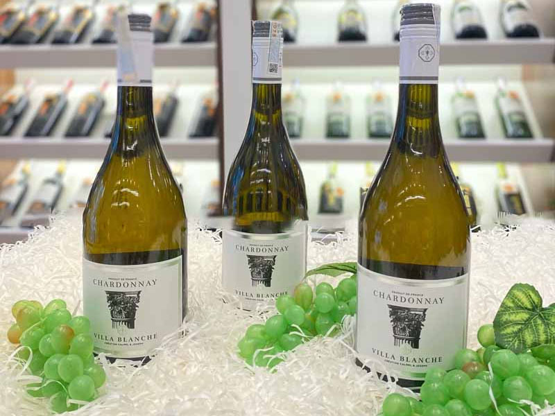 rượu vang villa blanche chardonnay