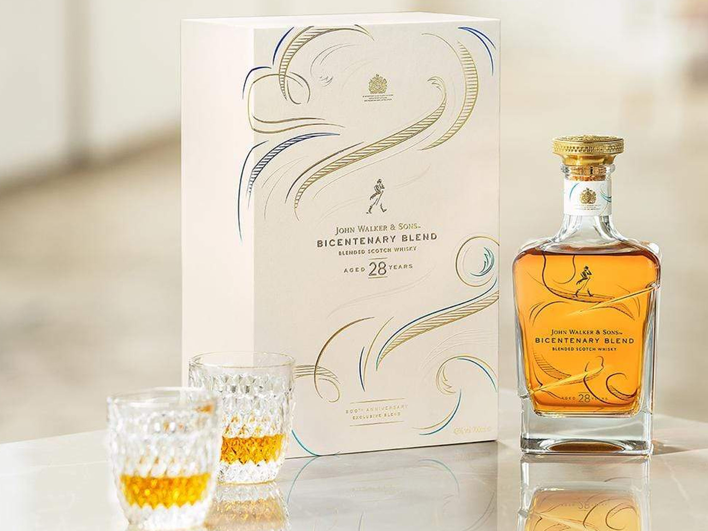 rượu john walker & sons bicentenary blend 28 y.o