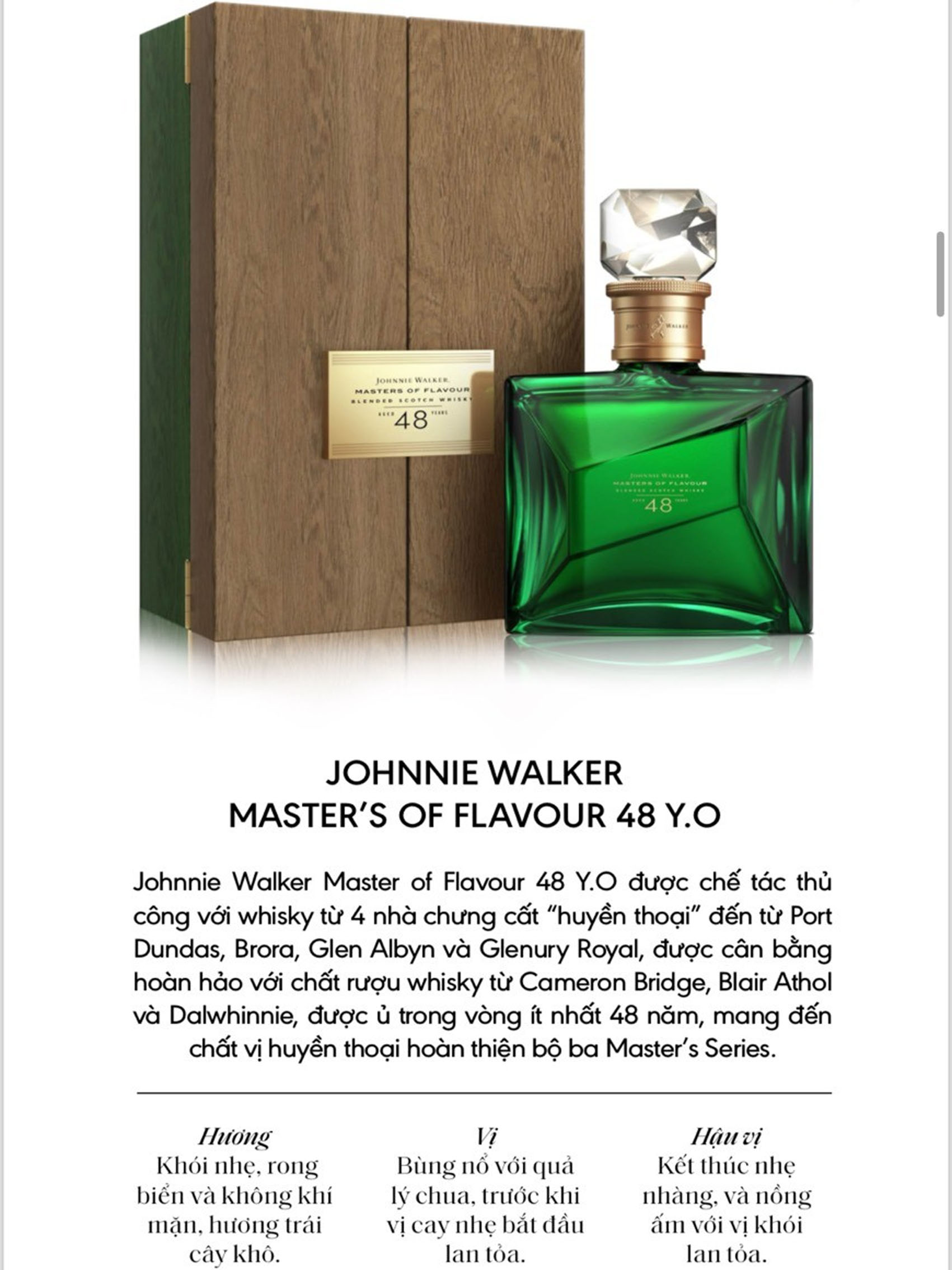 rượu johnnie walker 48 năm