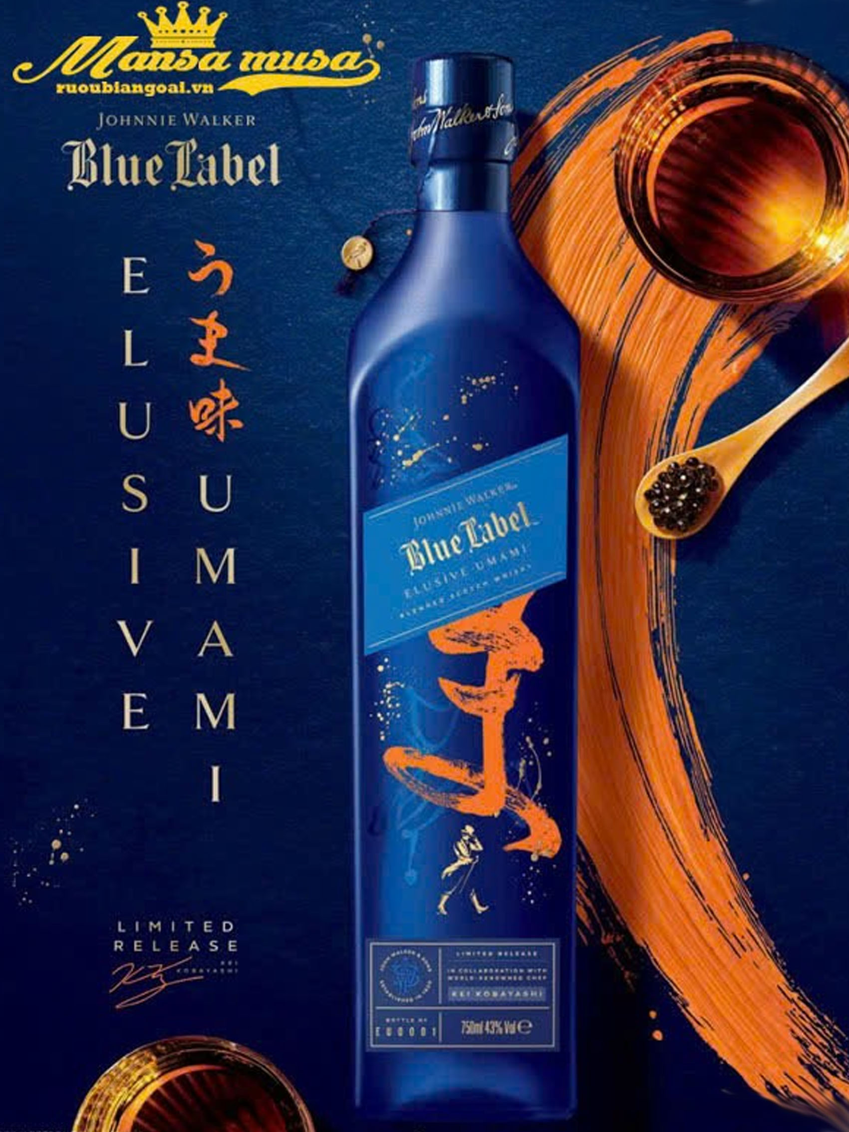 rượu johnnie walker blue label elusive umami