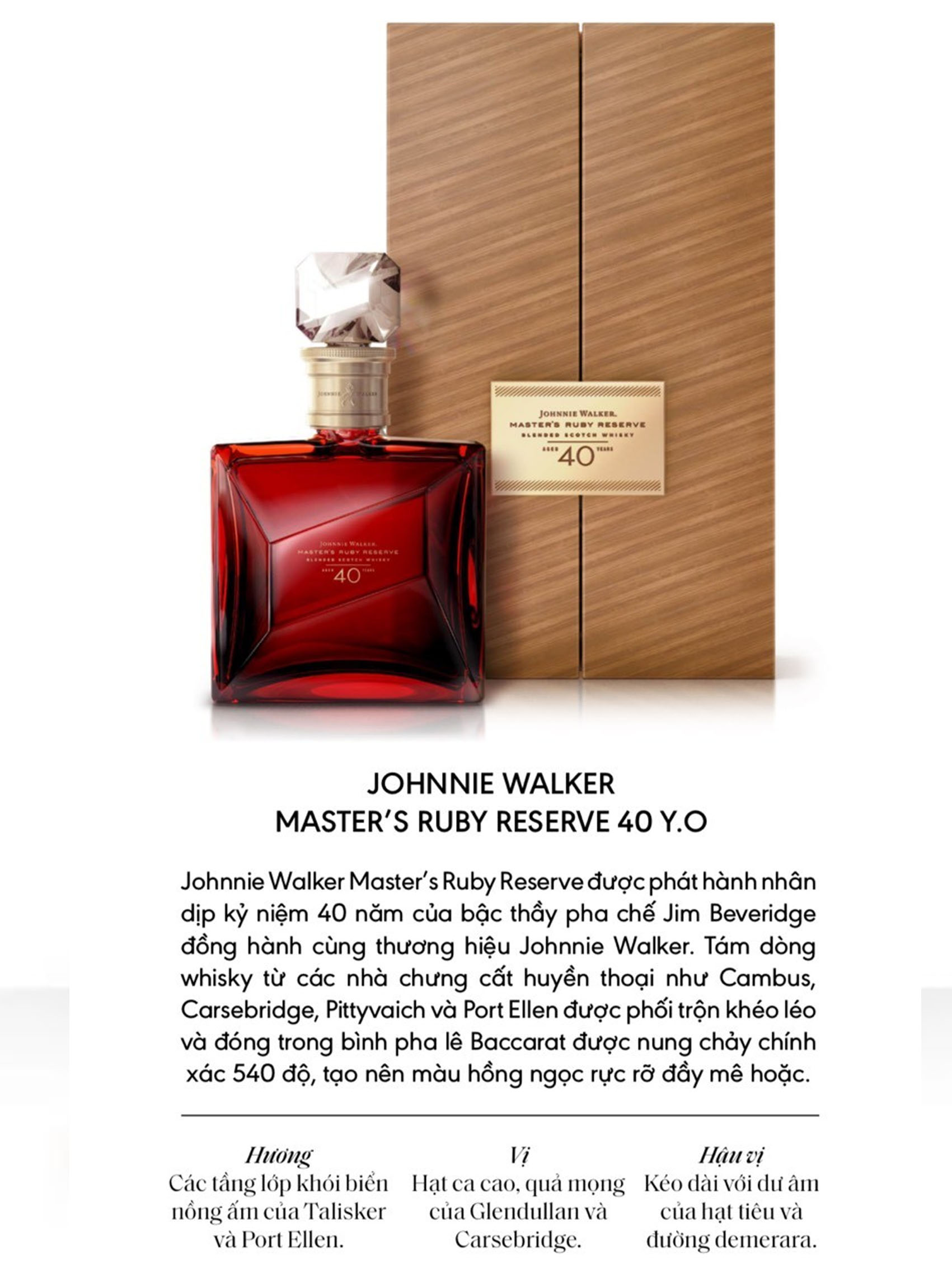 rượu johnnie walker ruby 40 năm