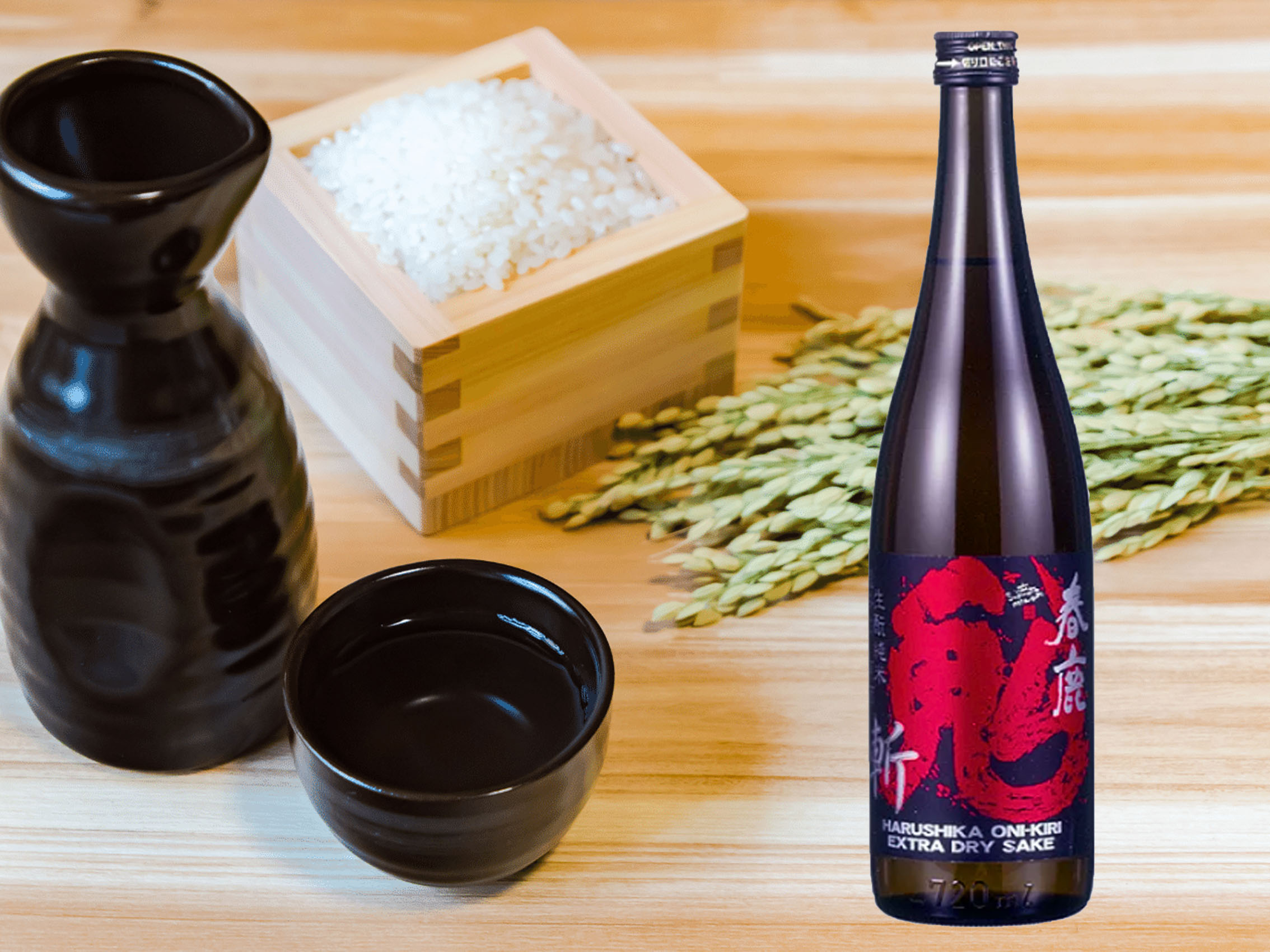 rượu sake harushika kimoto junmai cho karakuchi genshu onikiri 18%