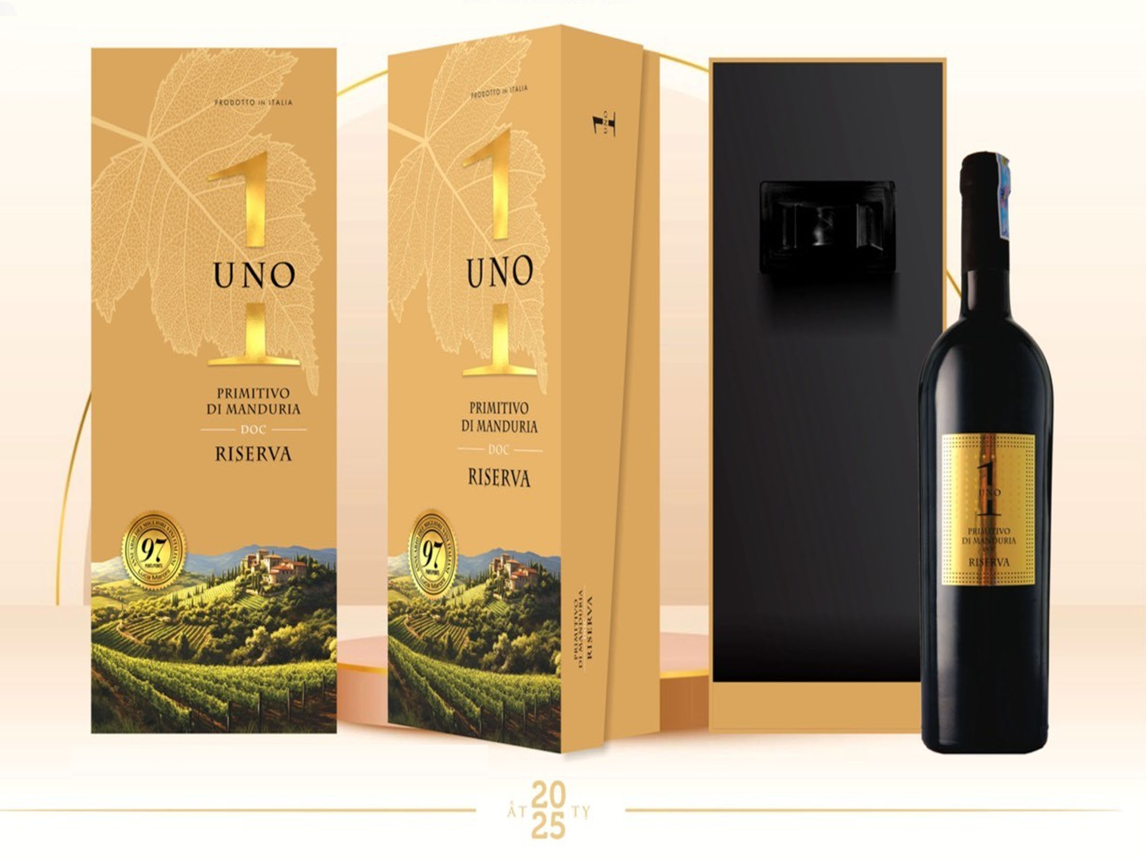 rượu vang uno 1 primitivo di manduria riserva