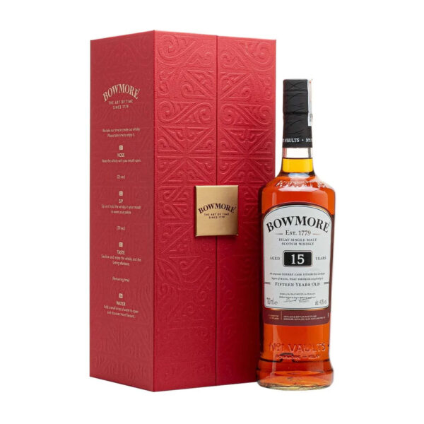 rượu whisky bowmore 15 năm