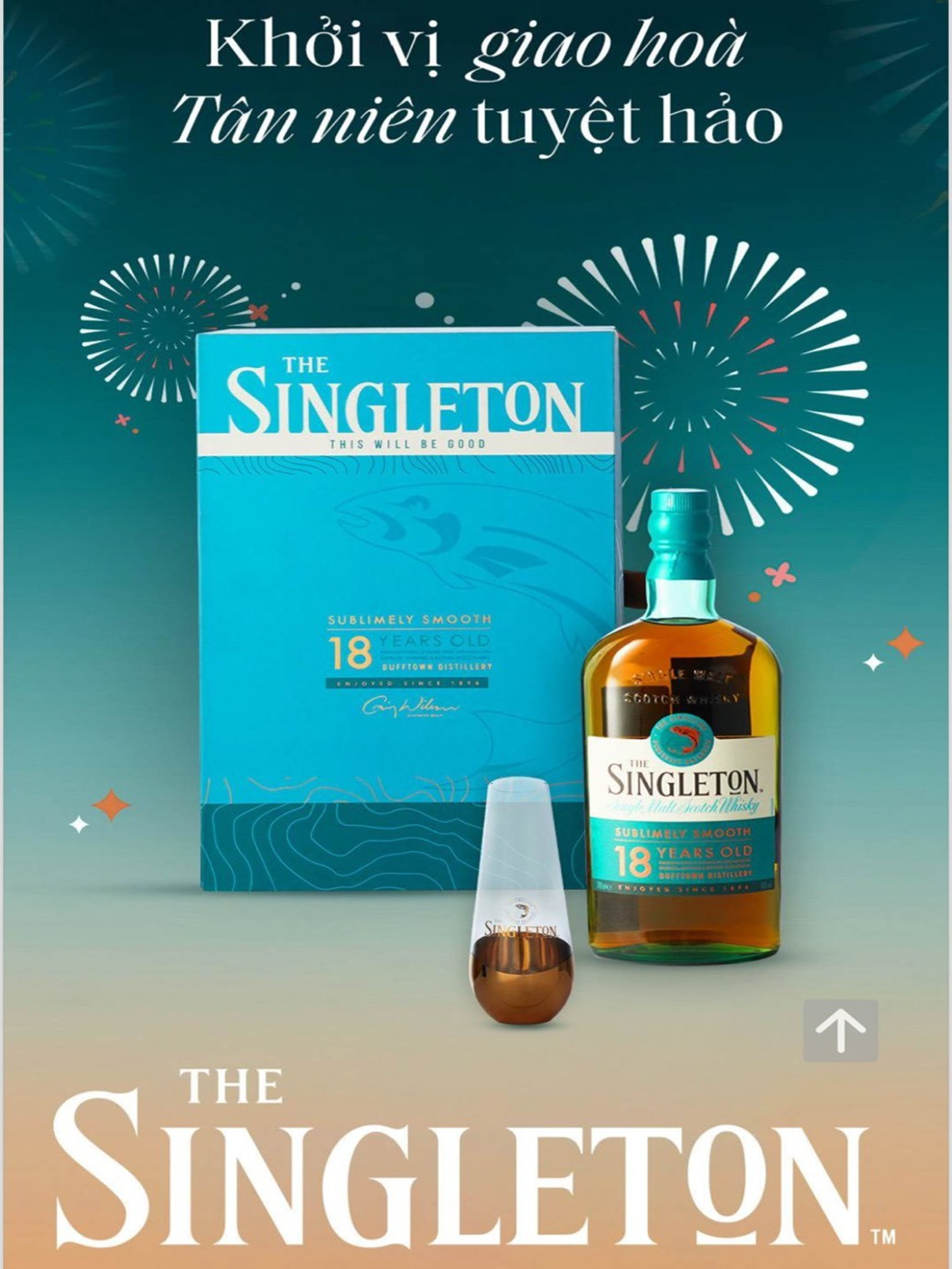 rượu whisky singleton 18 year old