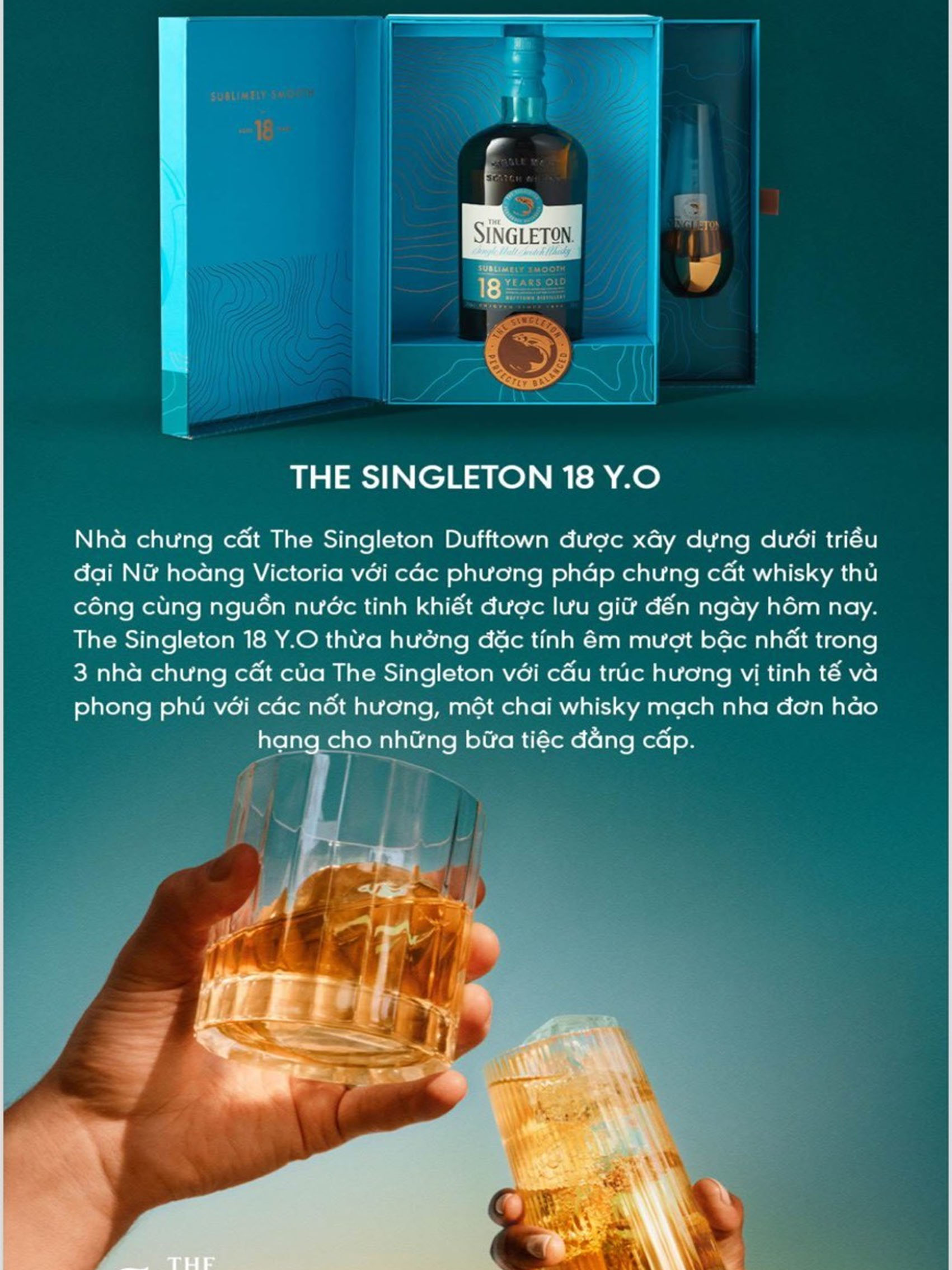 rượu whisky singleton 18 year old