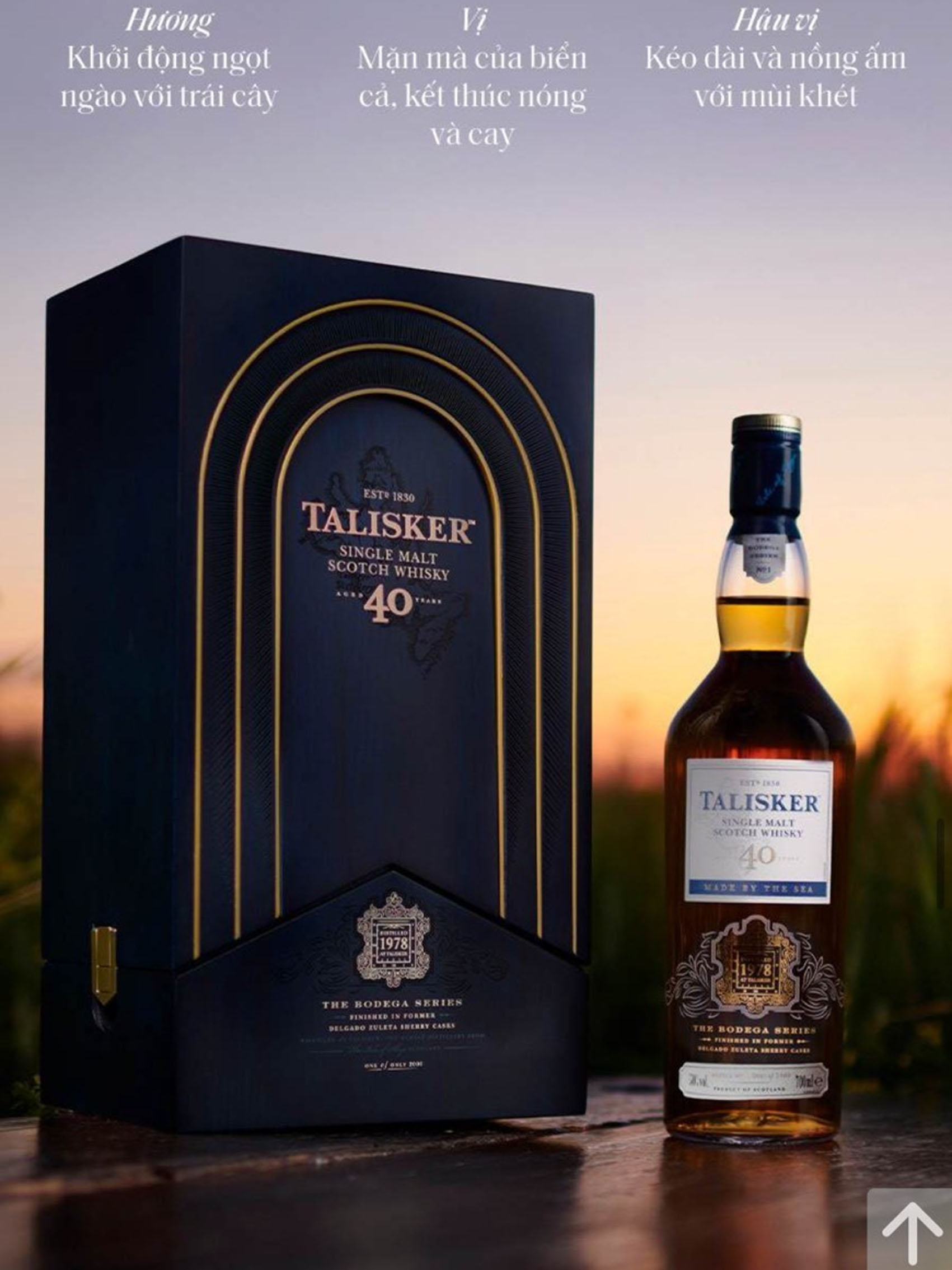 rượu whisky talisker 40 years old