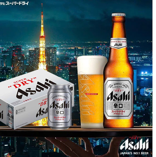 Bia Nhật Asahi giá bao nhiêu?