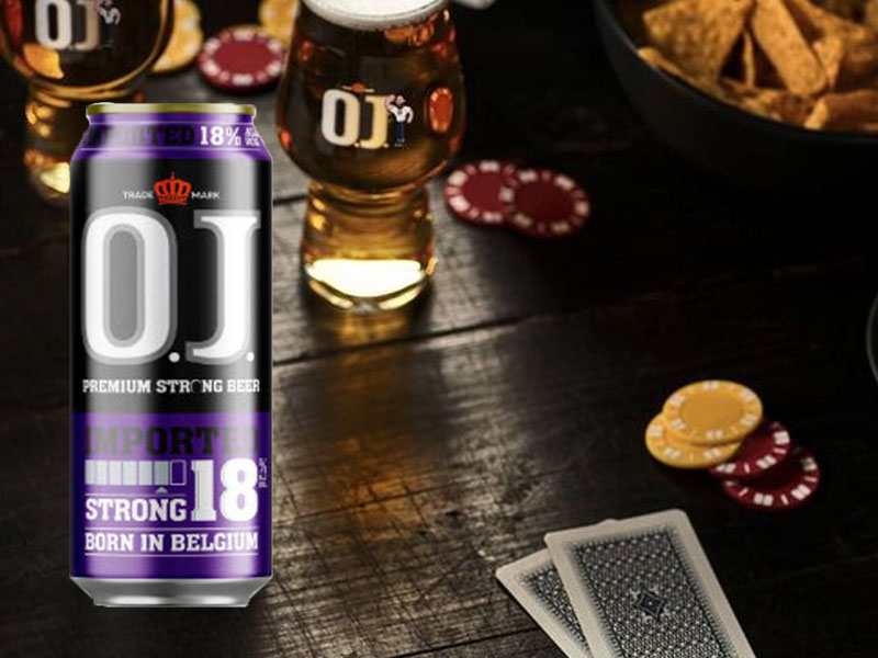 bia o.j strong 18% hà lan