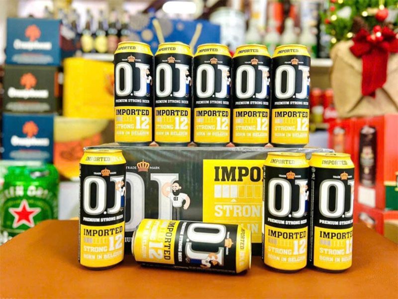 bia o.j strong imported 12% hà lan