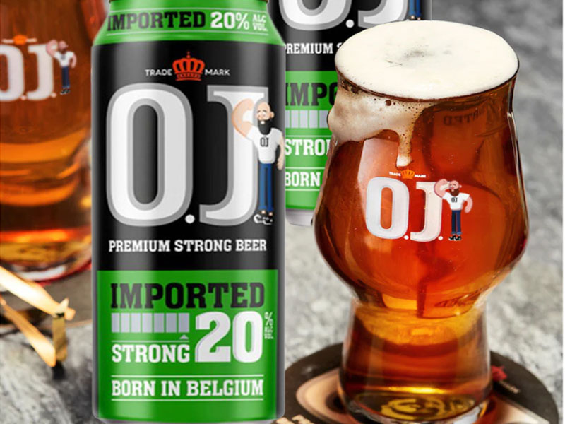 bia o.j strong imported 20% hà lan