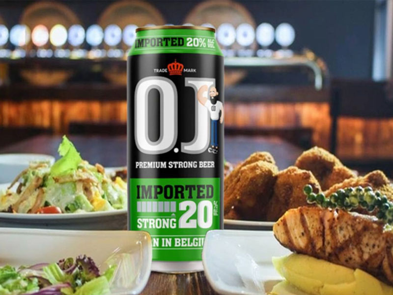 bia o.j strong imported 20% hà lan