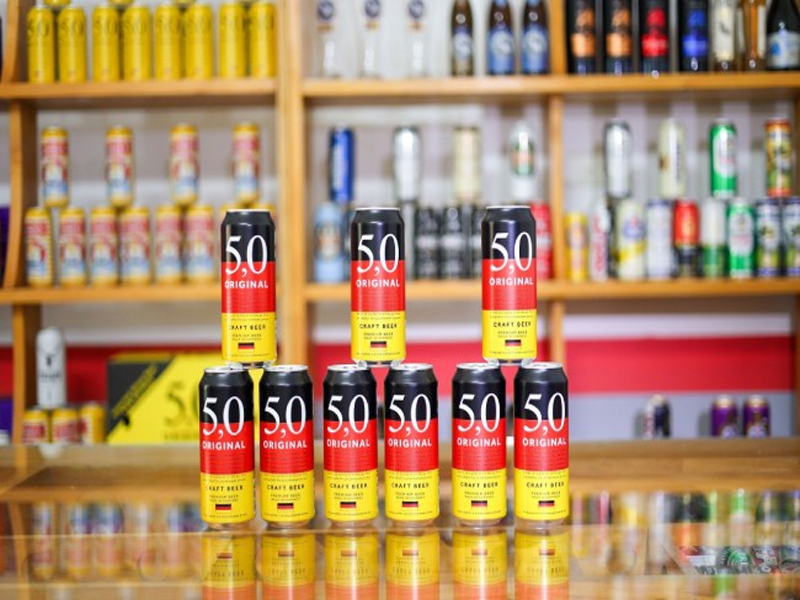 bia đức 5,0 original craft beer 5% 500ml