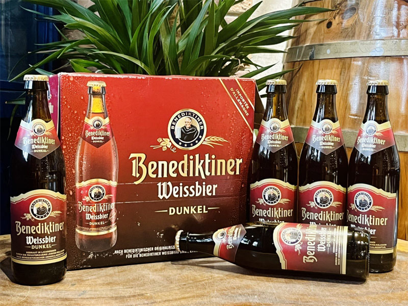 bia benediktiner weissbier dunkel 5.4%