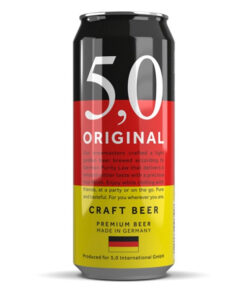 Bia đức 5,0 original craft beer 5% lon 500ml