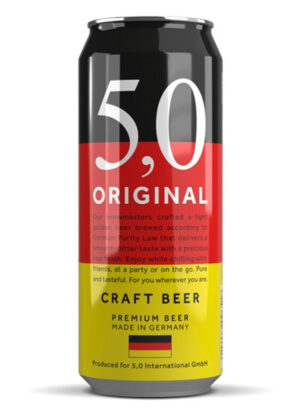 Bia đức 5,0 original craft beer 5% 500ml