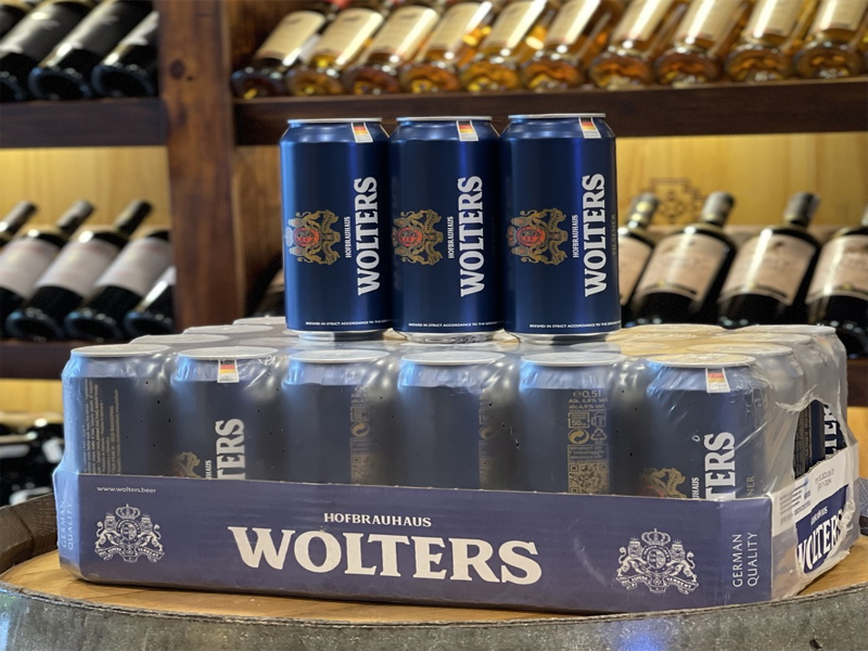 bia đức wolters pilsener 4.9% 500ml