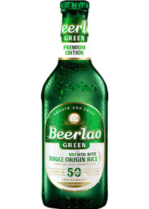 bia lào xanh beer lao green chai 330ml