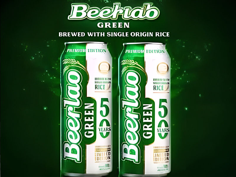 bia lào xanh beerlao green