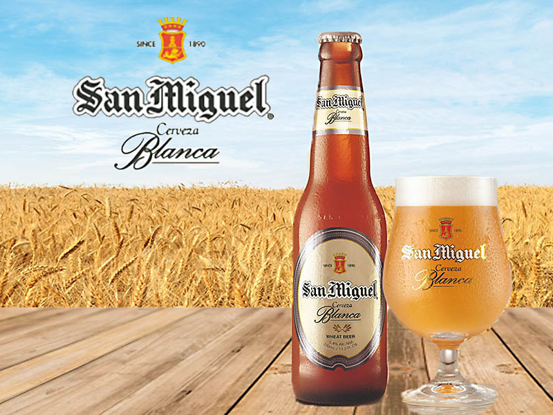 bia san miguel cerveza blanca 5.4%