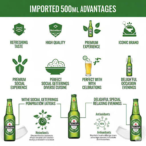 Bia heineken nhập khẩu loại 500ml Bia heineken nhập khẩu loại 500ml