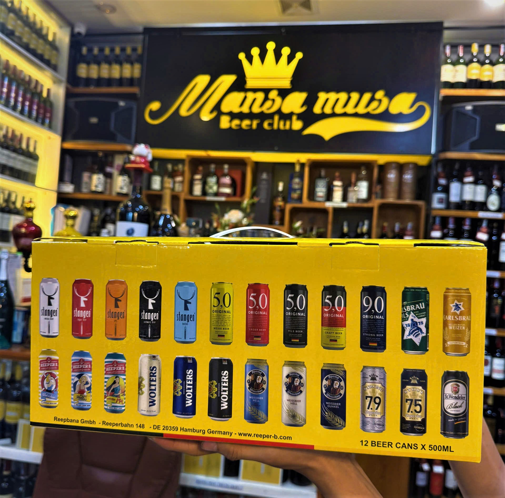 set bia đức 12 lon born to be wild