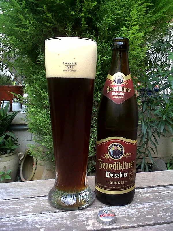 bia benediktiner weissbier dunker 5.4%