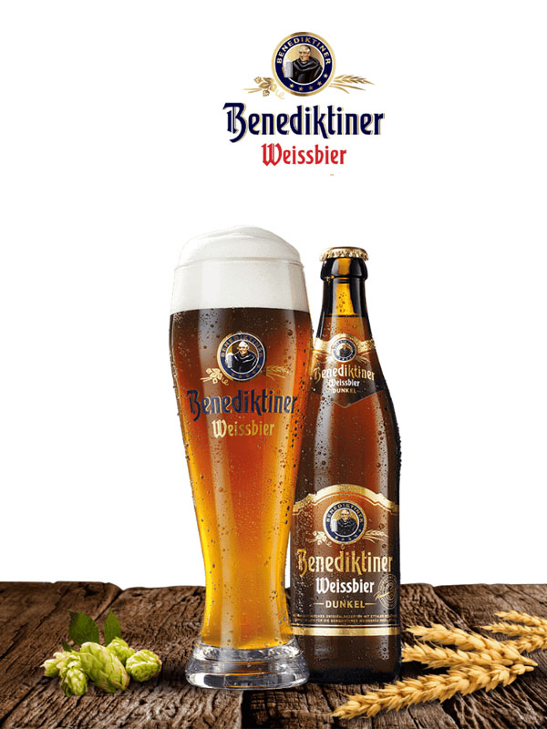 bia benediktiner weissbier dunker 5.4%