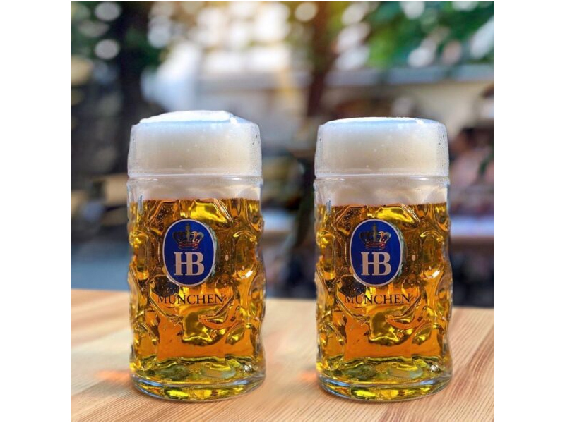 Bia hofbrau original 5,1% đức bom 5l