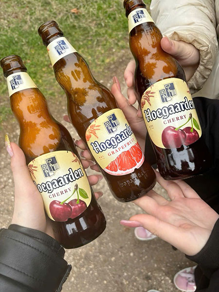bia hoa quả hoegaarden: rosée, peach - chính hãng, giá tốt nhất