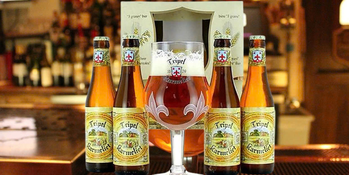 hộp quà tết 4 chai bia tripel karmeliet: đẳng cấp biếu tặng