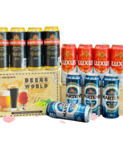 hộp quà 12 lon bia bỉ